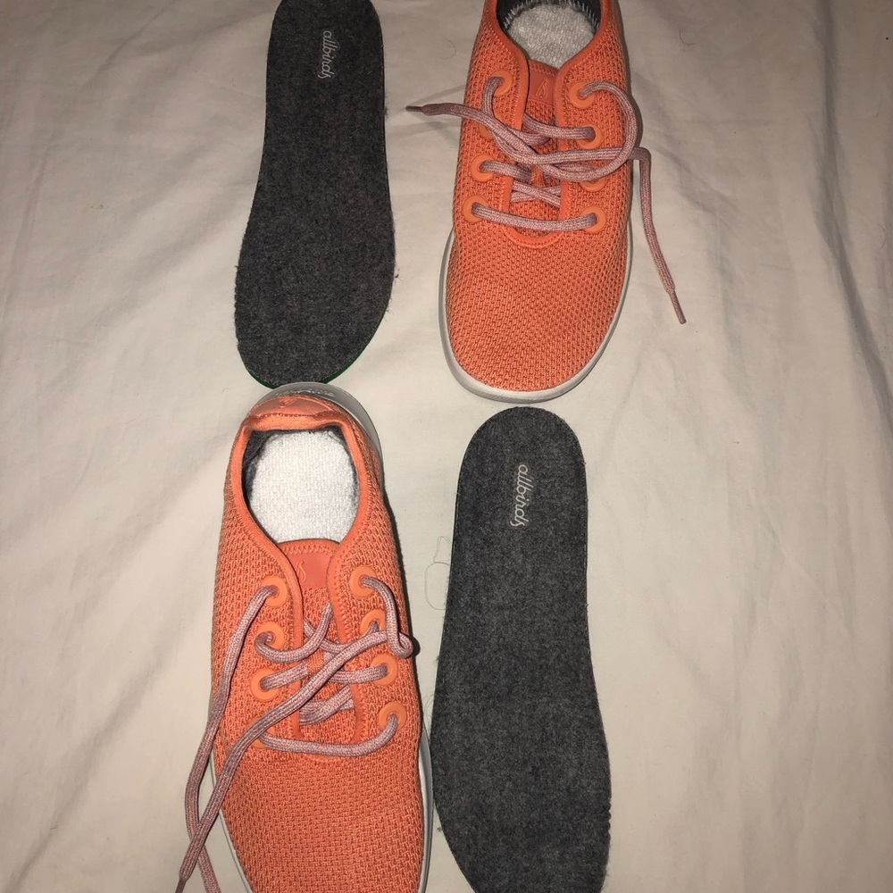 Allbirds Shoes Tree Runner Size 9 Womens Orange Sneaker Lace Up Walking Summer - Picture 10 of 10
